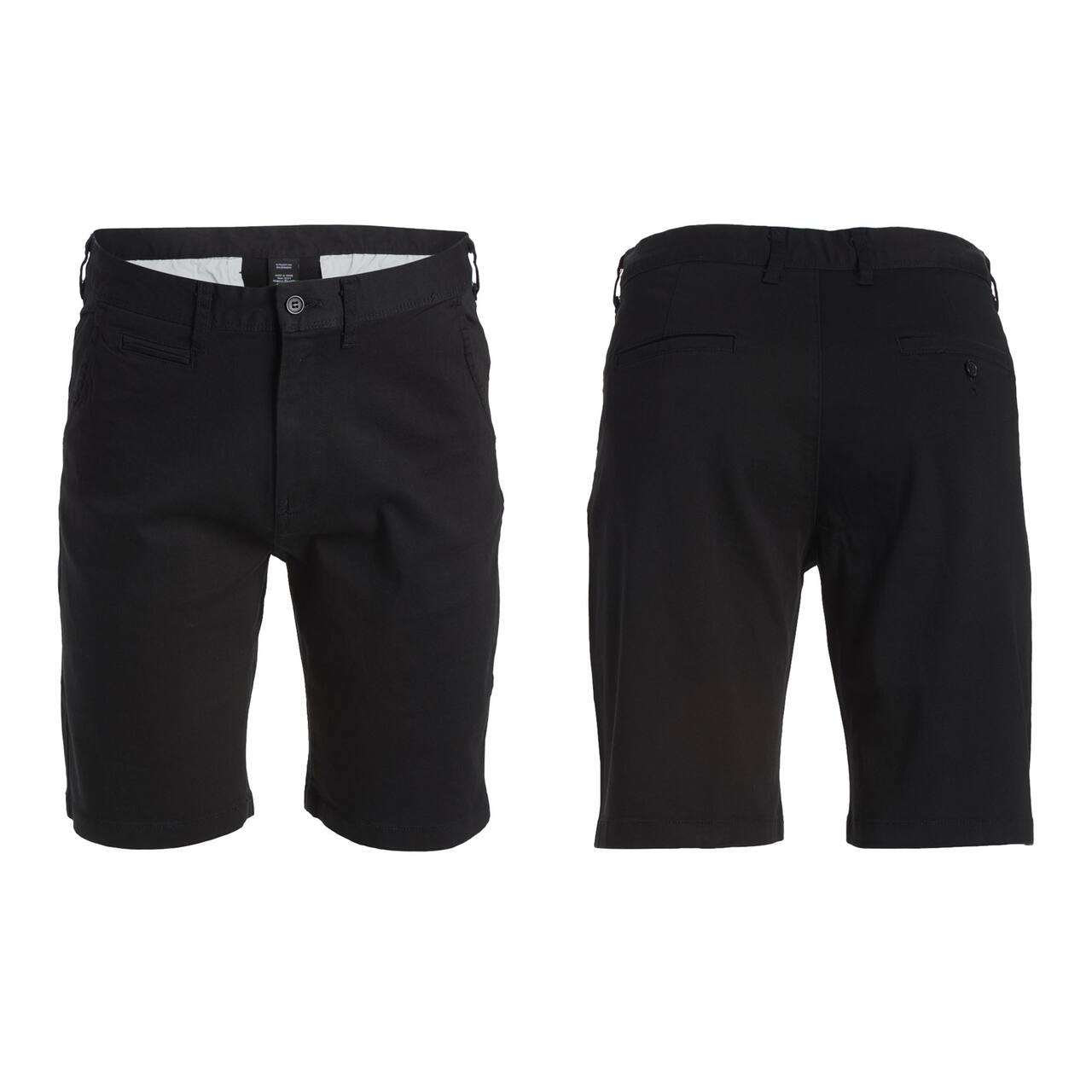 Galaxy by Harvic Men's Flat Front Slim Fit Stretch Chino Shorts